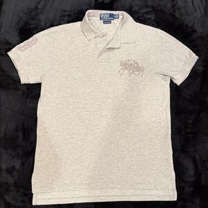 Polo by Ralph Lauren Men's Light Gray Polo Shirt